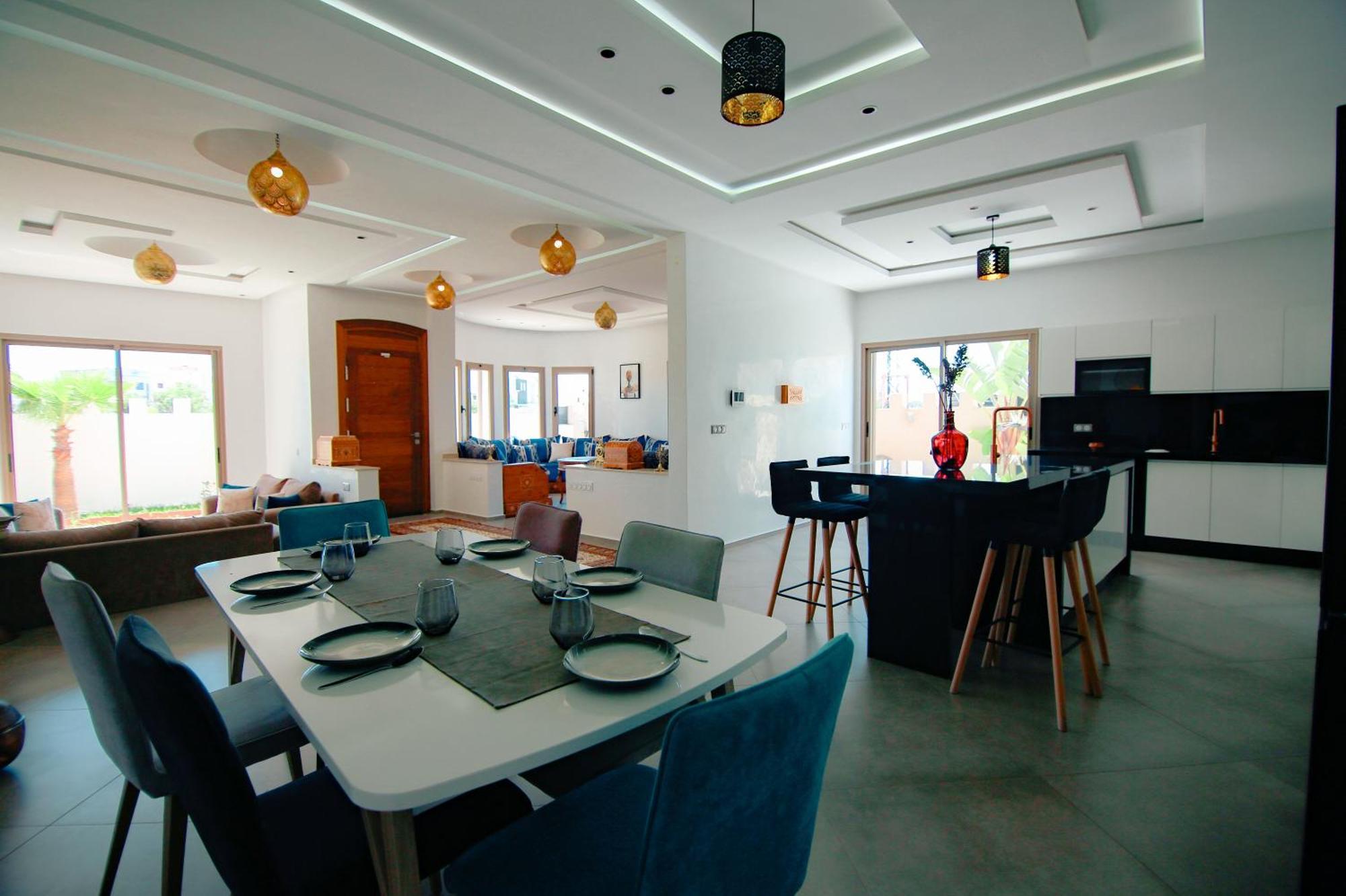 Villa Moderne A 5 Min De La Plage Avec Jardin Et 3 Salons Esauira Exterior foto