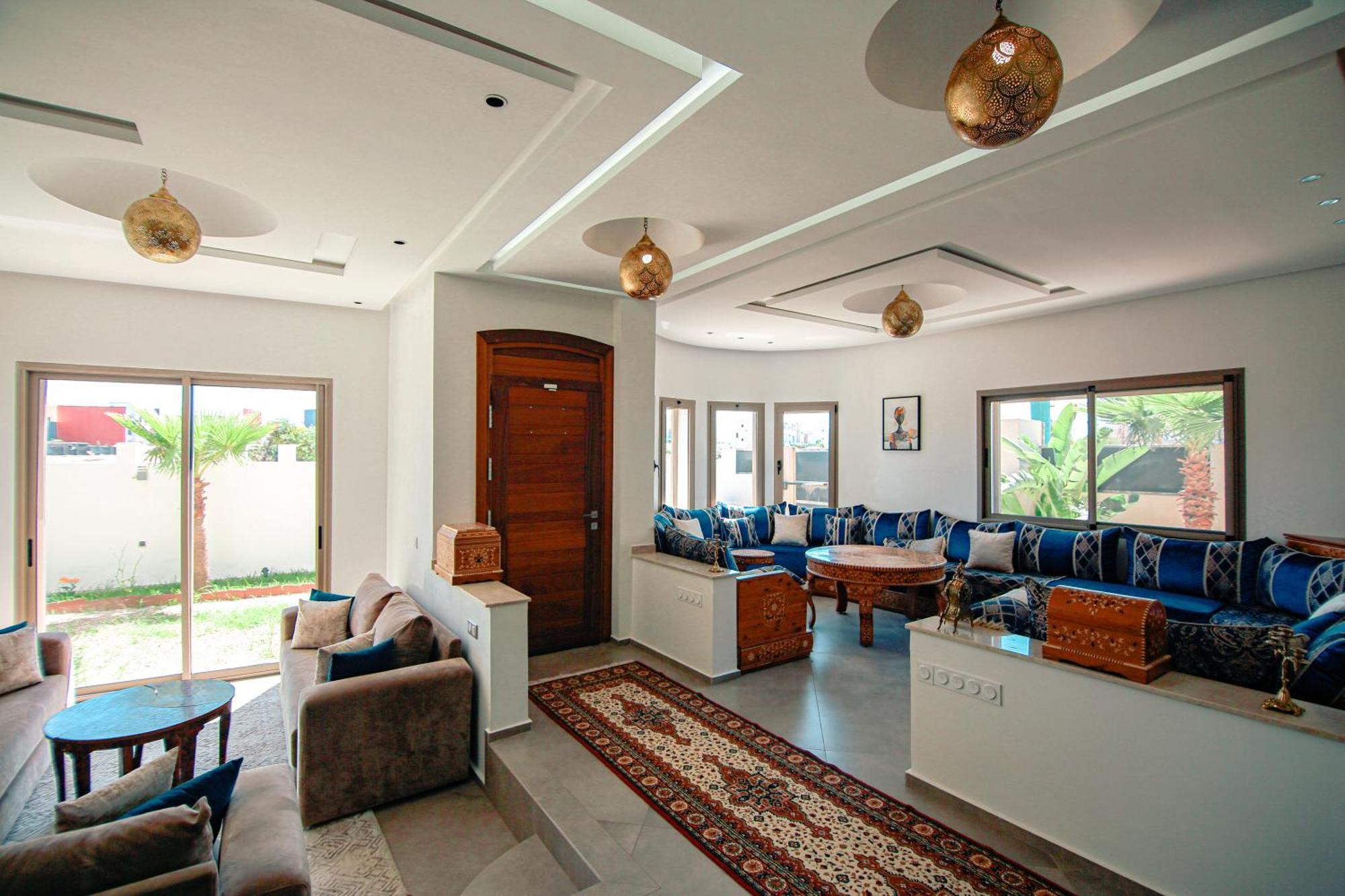 Villa Moderne A 5 Min De La Plage Avec Jardin Et 3 Salons Esauira Exterior foto